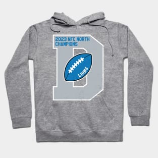 Big Bold Detroit Lions 2023 NFC North Champs Hoodie